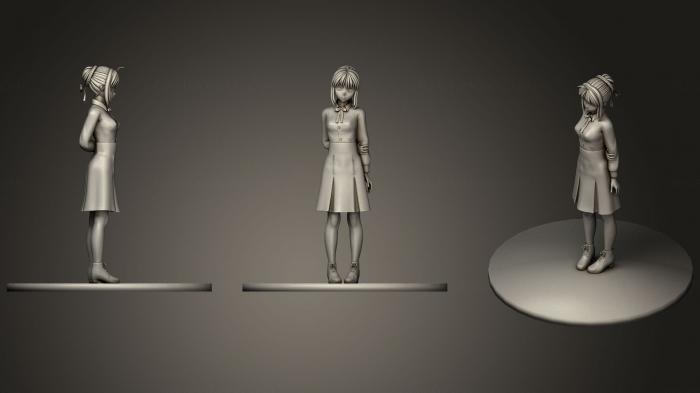 Figurines of girls (STKGL_0353) 3D model for CNC machine